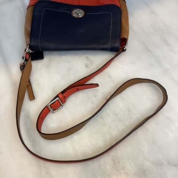 Coach Park Color Block Crossbody Leather Shoulder Bag - Picture 16 of 16